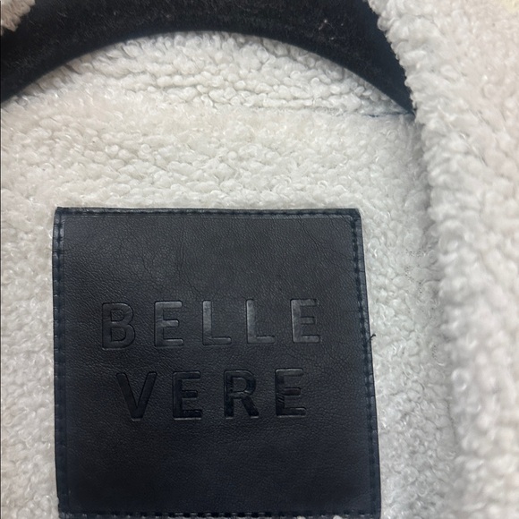 Belle Vere womans boho Embroidered Sherpa Lined denim jacket size S - Picture 4 of 5